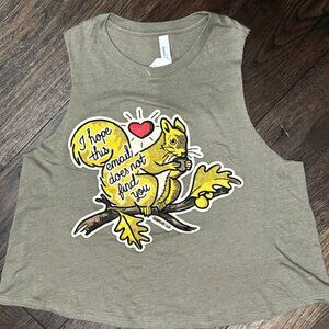 I hope this email does not find you tri-blend Women's Squirrel Muscle Tank
